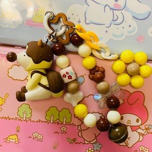 Repolar Chocolate Key Beaded Chain/Mobile Phone Charm